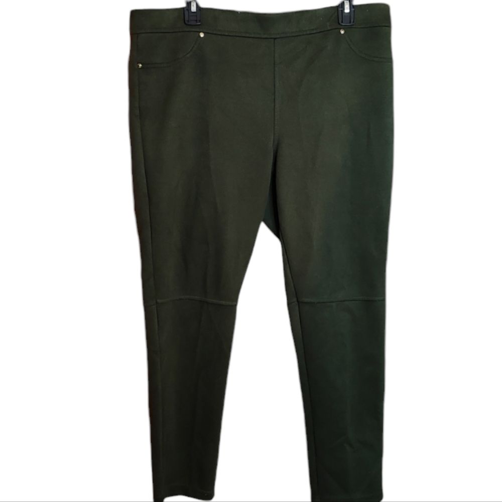 Olive Green Marc New York Pullon Warm Ankle Leggings size Large